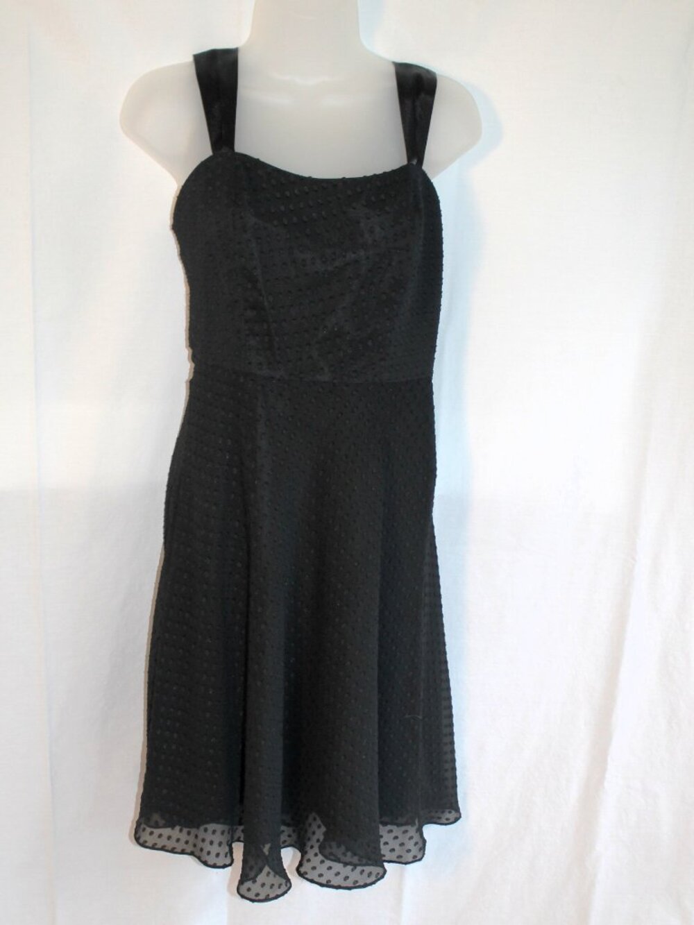 Vintage Evan-Picone Black Party Cocktail Dress LBD 4P